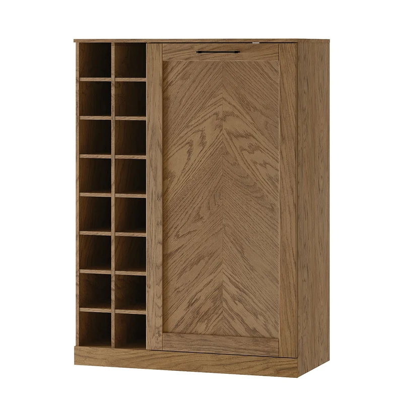 Meuble bar en chêne COZY 15, 100 × 140 × 50 cm | LoftStory