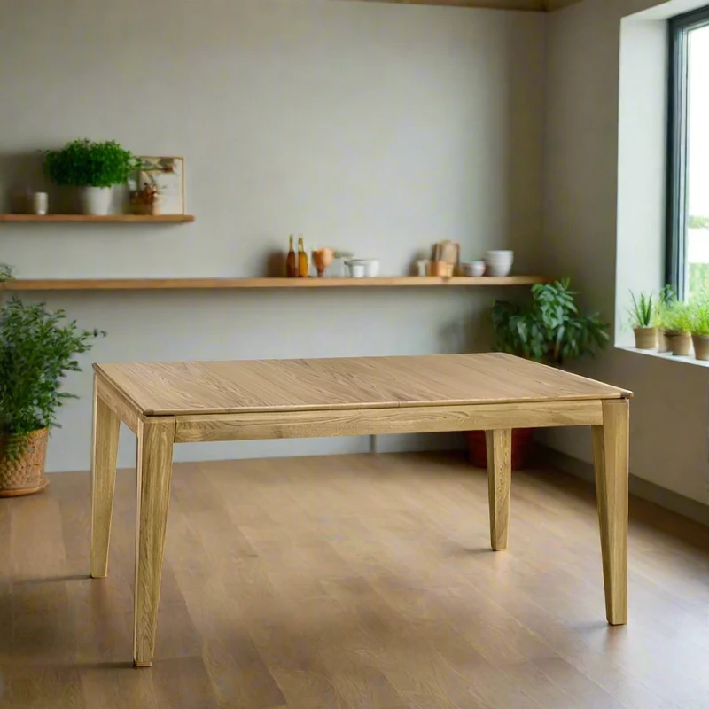 Table de salle à manger à rallonges en chêne FREDO