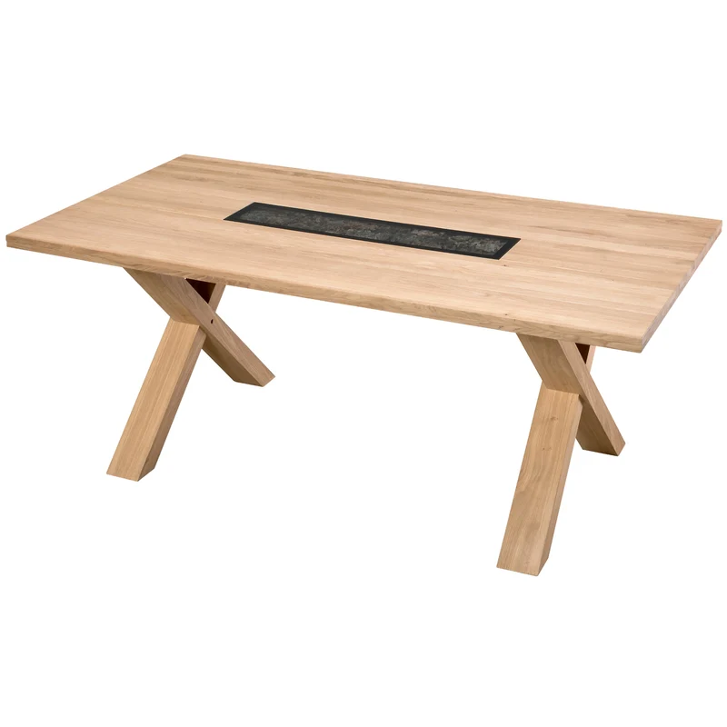 Table de salle à manger fixe en chêne NAPOLI 40 | LoftStory