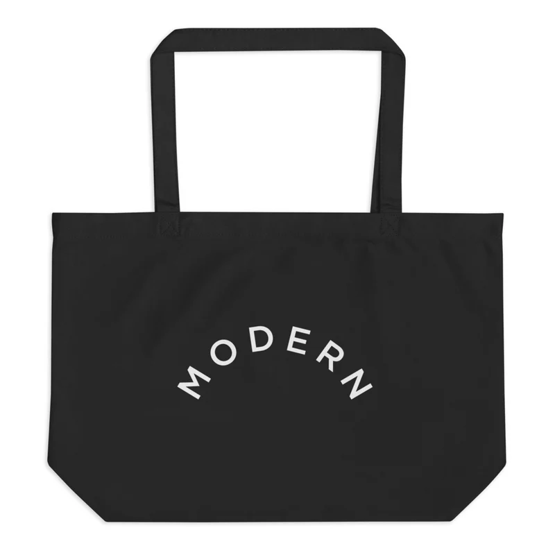 Modern Large Organic Cotton Tote