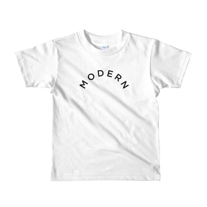 Kids Modern Tee - White or Grey