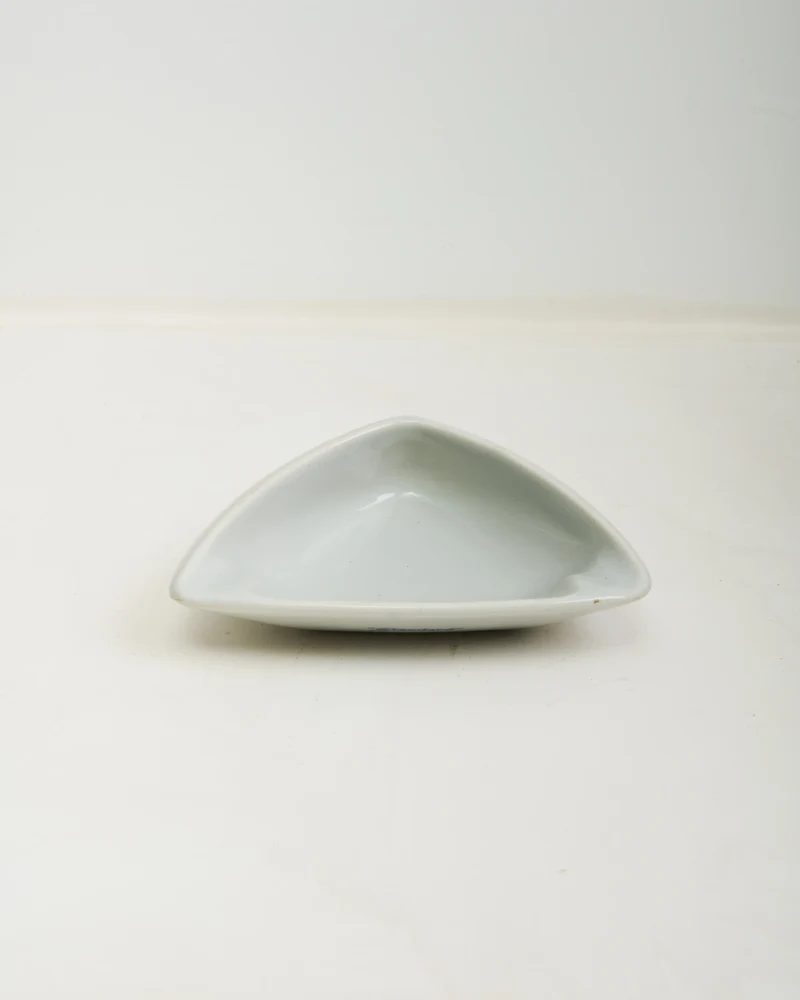 Cendrier triangulaire en céramique gris, 1970s