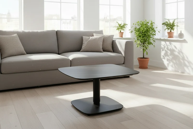Table basse relevable en céramique – Concept