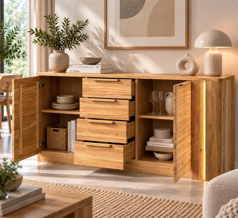 Commode en chêne LONDRES 46 | LoftStory