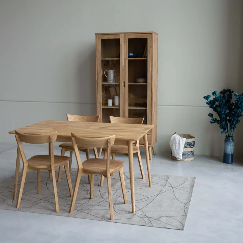 Table à manger extensible en chêne massif MALMO 2 | NordicStory