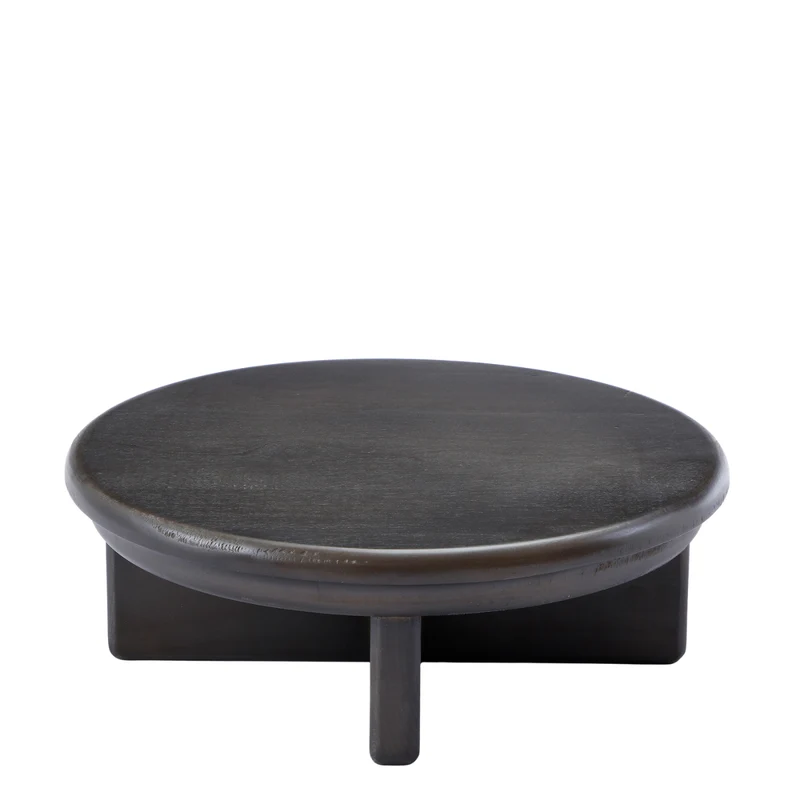 Plateau décoratif rond sur pieds Milo