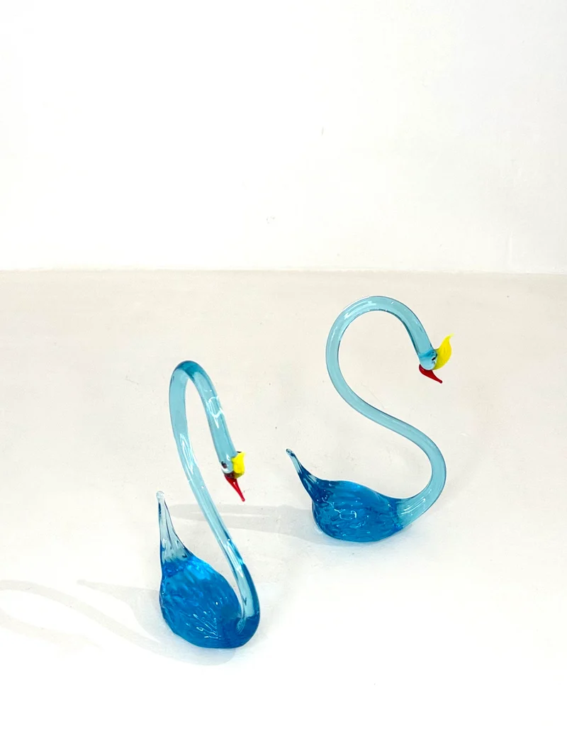 Cygne Murano Turquoise