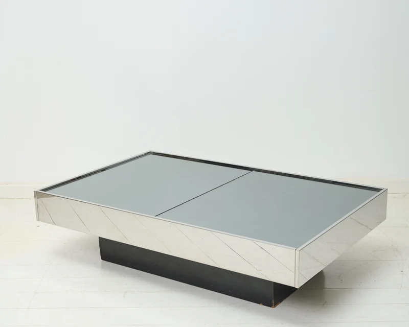 Table basse bar, Willy Rizzo, Cidue, 1970s