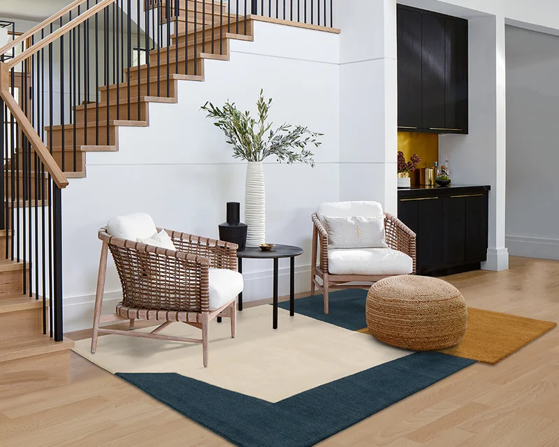 Tapis contemporain salon multiforme - Metz