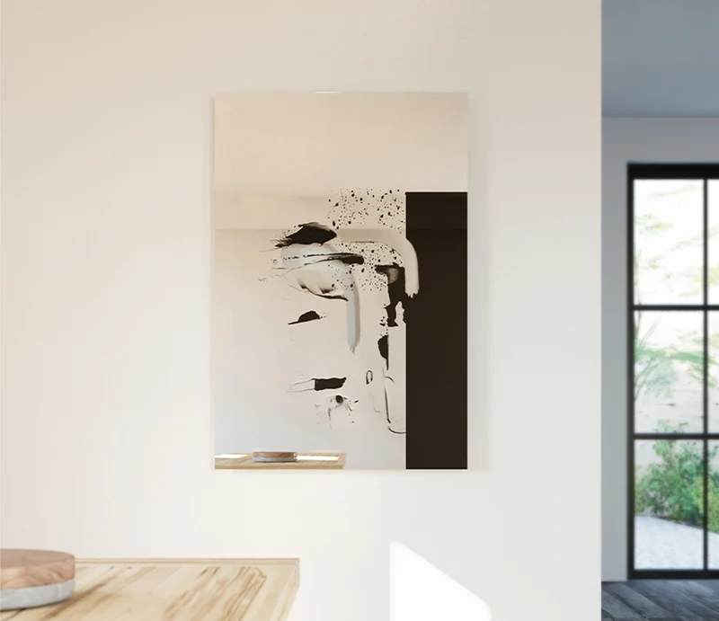 Miroir mural contemporain pour salon - Connect I