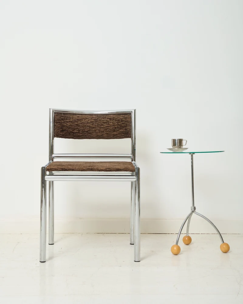 Guéridon en verre, style Memphis, 1980-1990