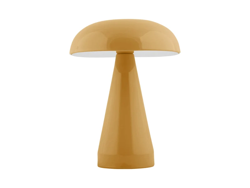 Lampe de table rechargeable Rachel LED moutarde Present time