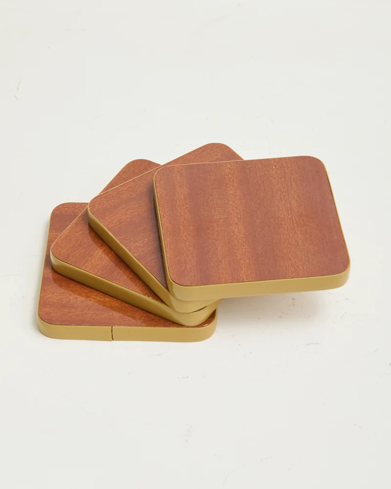Dessous de verres en bois, 1970s