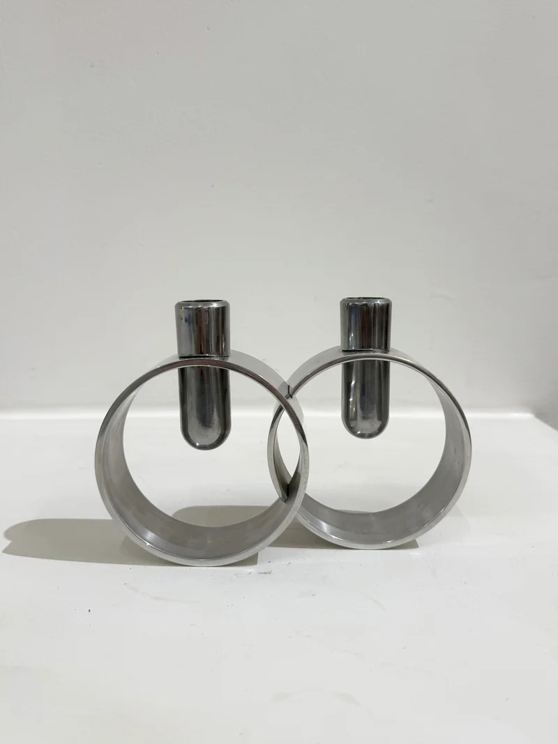 Chandelier chromé, Italie, 1970s