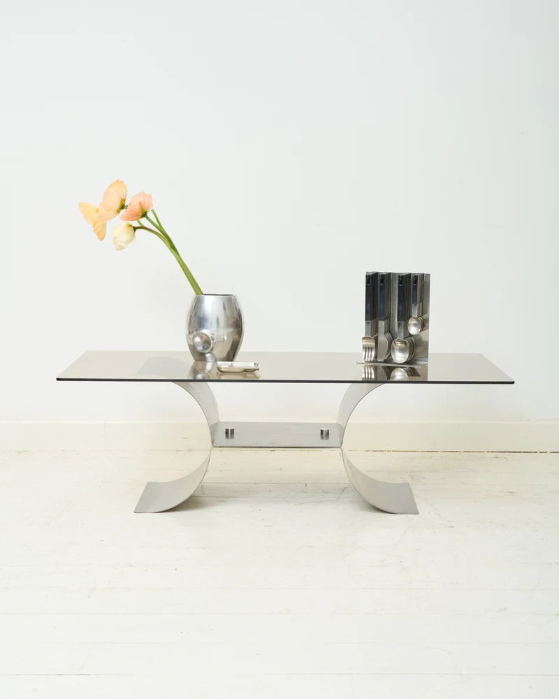Table basse, dlg François Monnet, 1970s