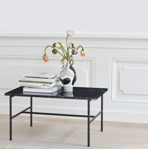 Table basse en marbre rectangulaire Hay