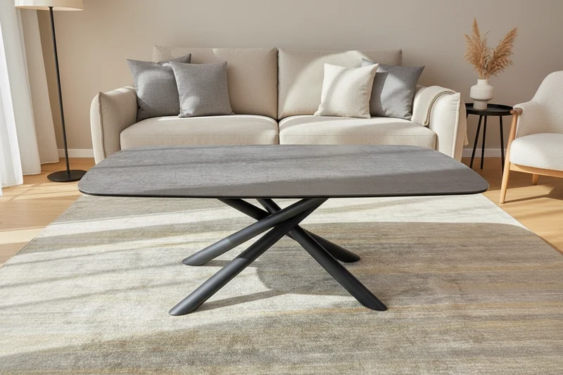 Table basse ovale en céramique – Barbara
