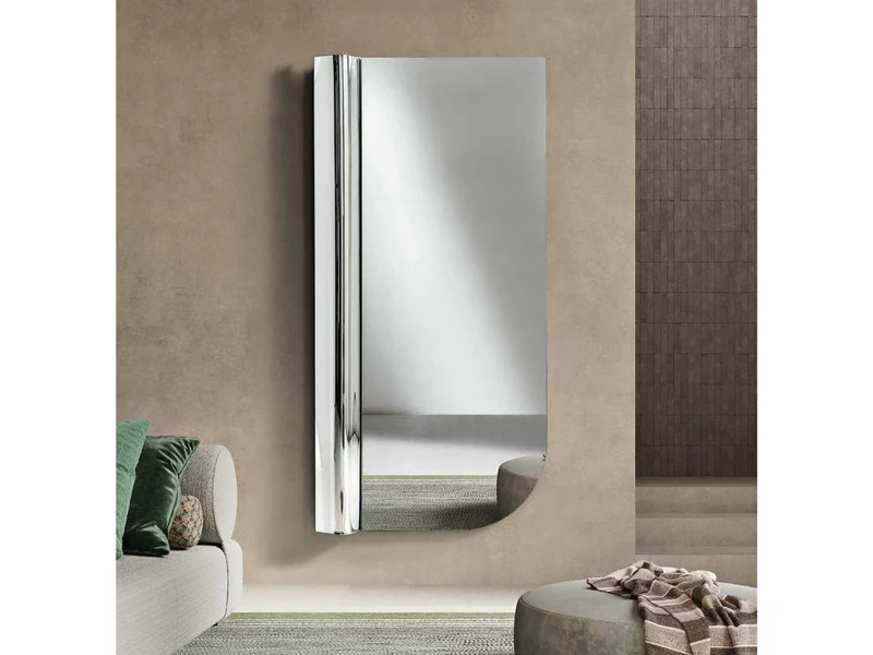 Grand miroir design mural rectangulaire - Groovy