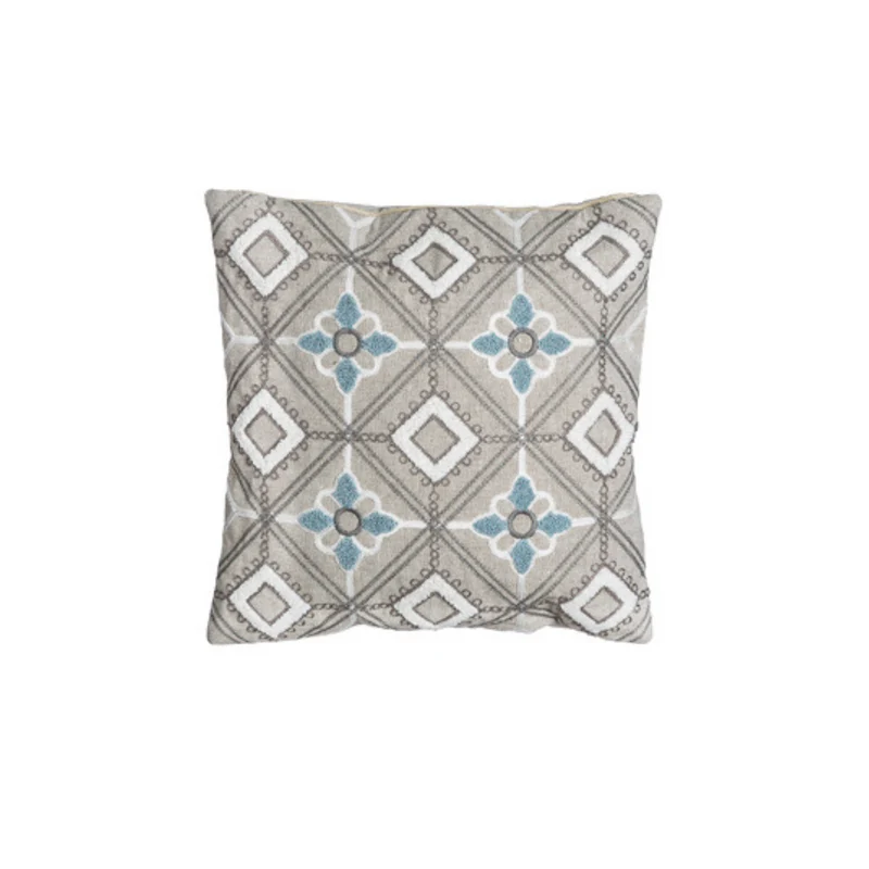 Housse de Coussin Coat motif géométrique