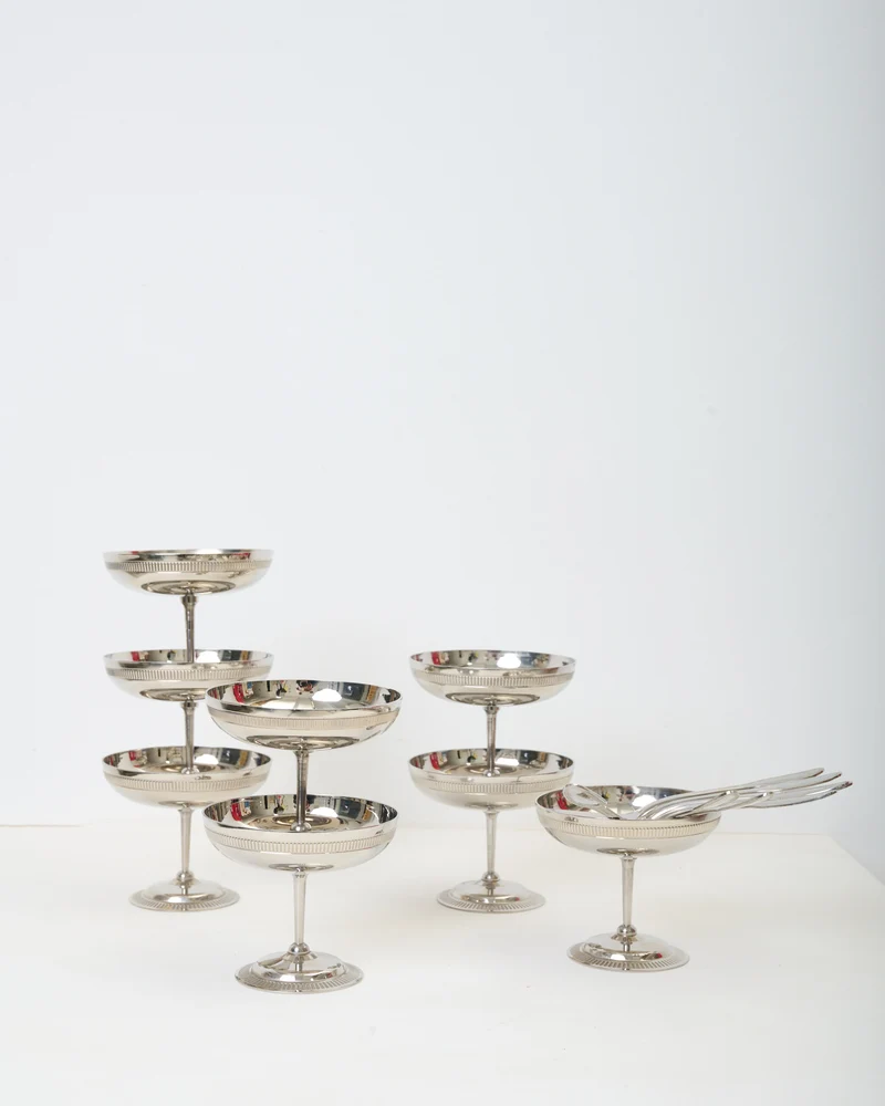 Coupes à dessert gravées avec cuillères, Rémy Letang (1 sur 2)