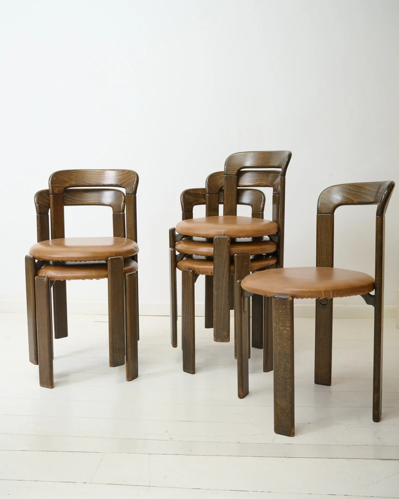 Paire de chaises (3), Bruno Rey, Dietiker, 1970s