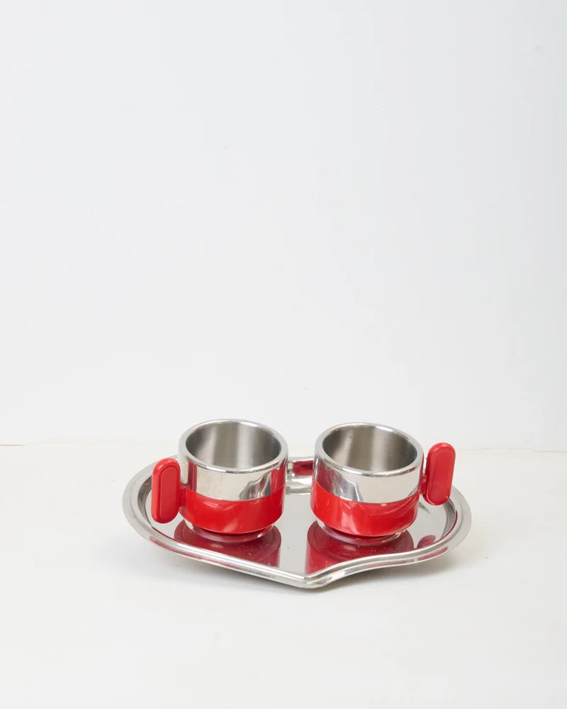 Duo de tasses Morinox, Italie, 1970s