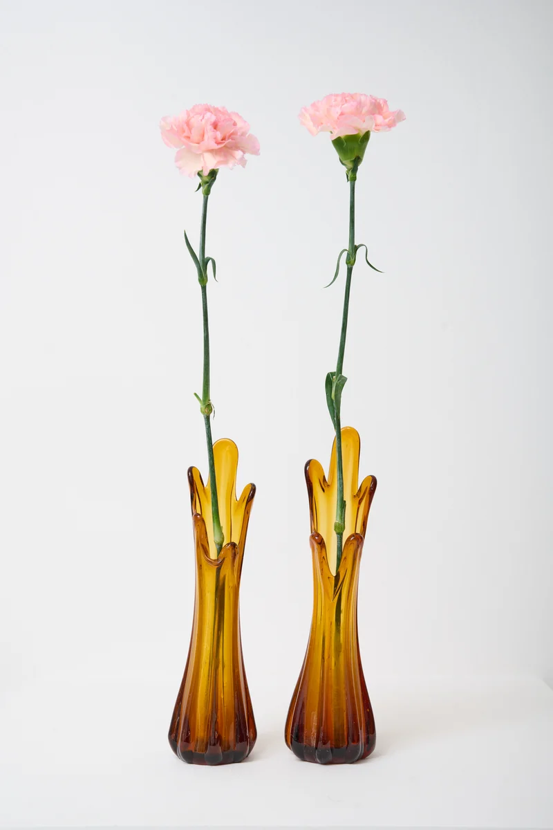 Petit vase marron, Murano, 1970s