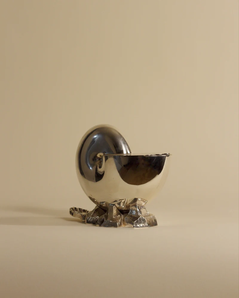Nautilus Shell Silver-Plated Spoon Warmer