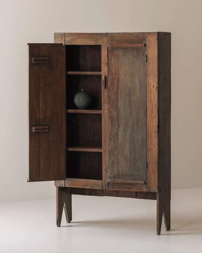 Spanish Primitive Highboard with Exceptional Patina, Late 19th Century
