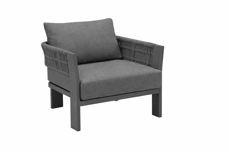ROCCA - Fauteuil Lounge Charcoal