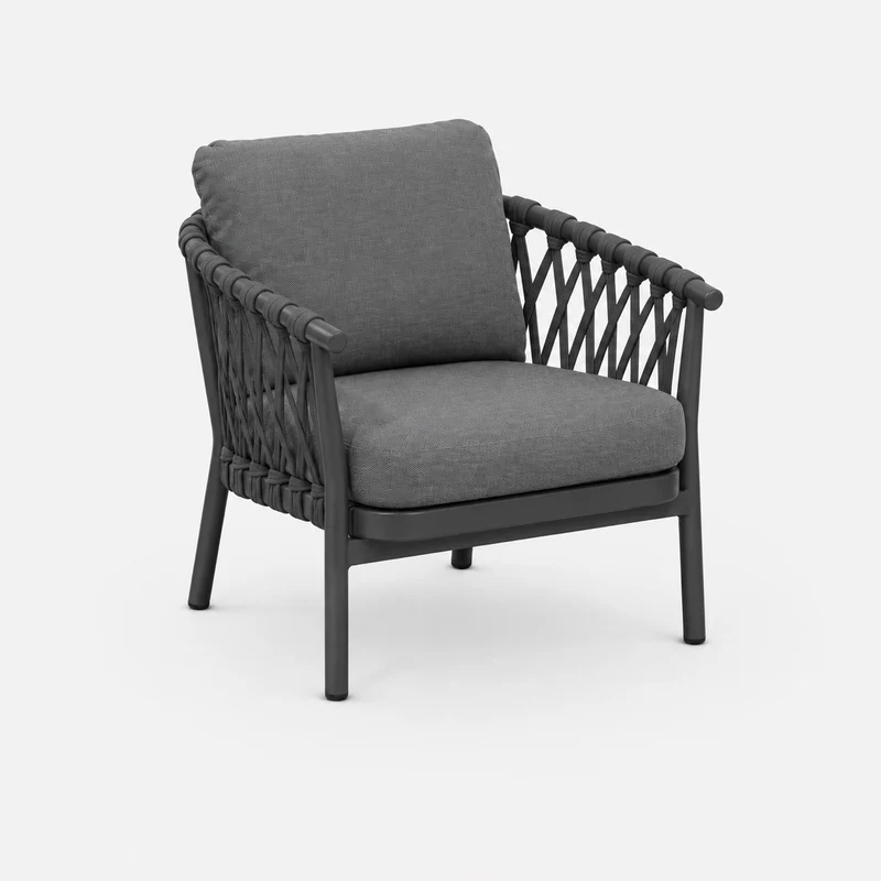 CALDERA - Fauteuil lounge Anthracite