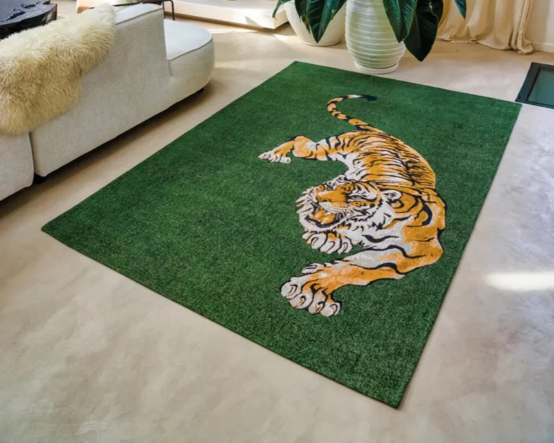 Tapis vert de salon - Murakami Chenille