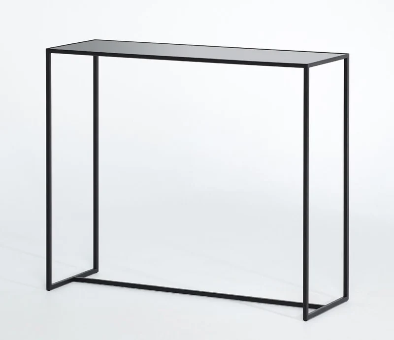 Console d'entrée en verre teinté - Mia