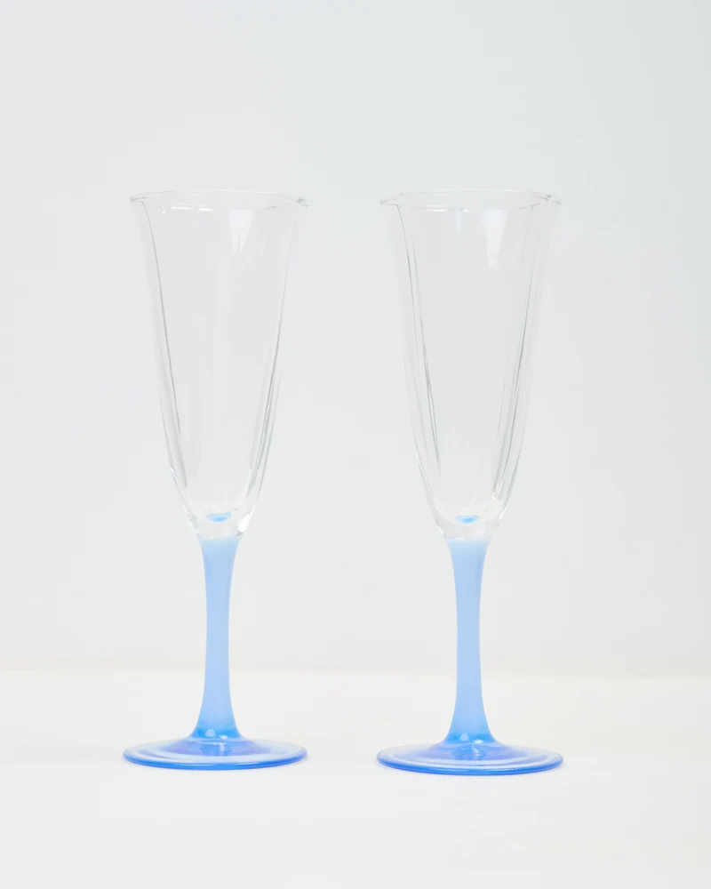Coupes de champagne bicolores, 1980s
