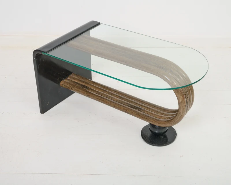 Table basse en bois courbé, 1960-70