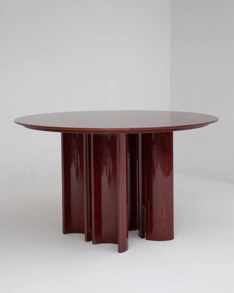 Round Dining Table by Giovanni Offredi for Saporiti Italia