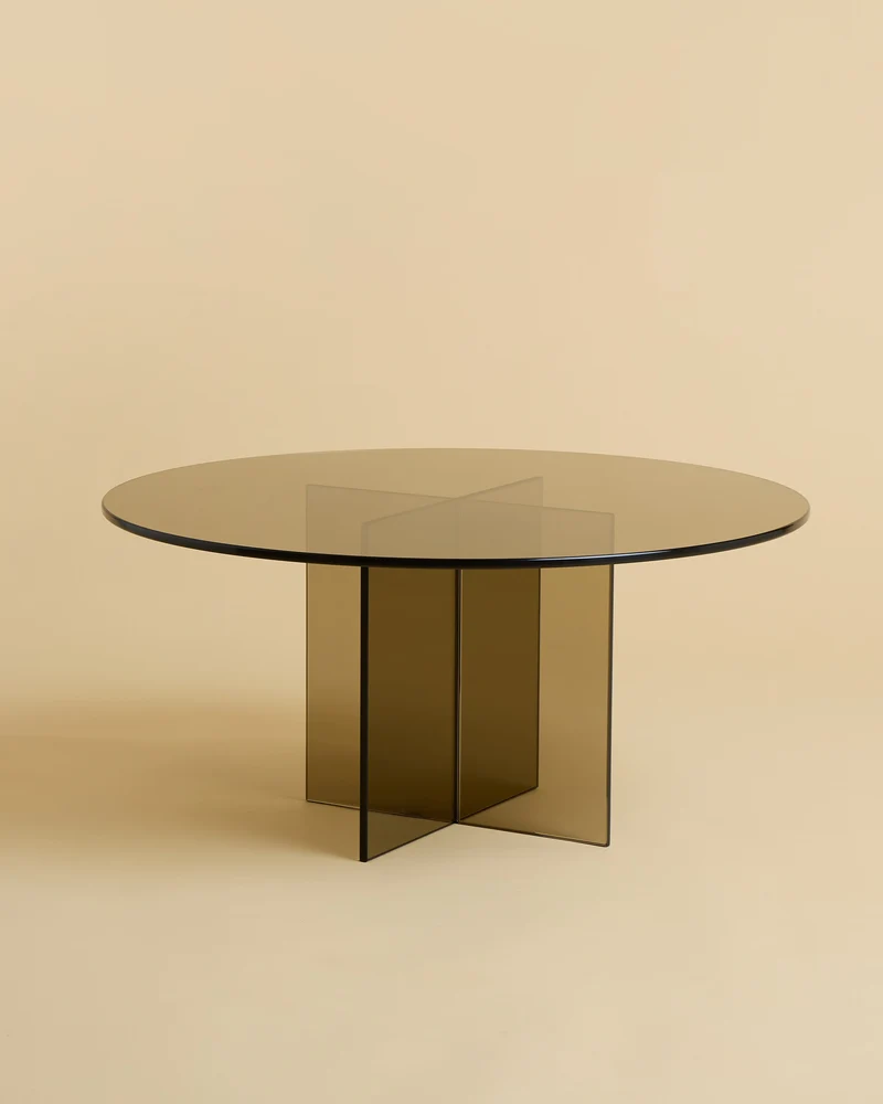 Round Glass Coffee Table - AKA Series