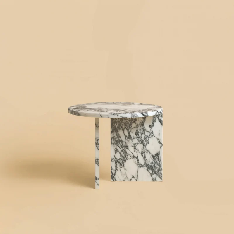 Round Marble Side Table - KYUSHU Series