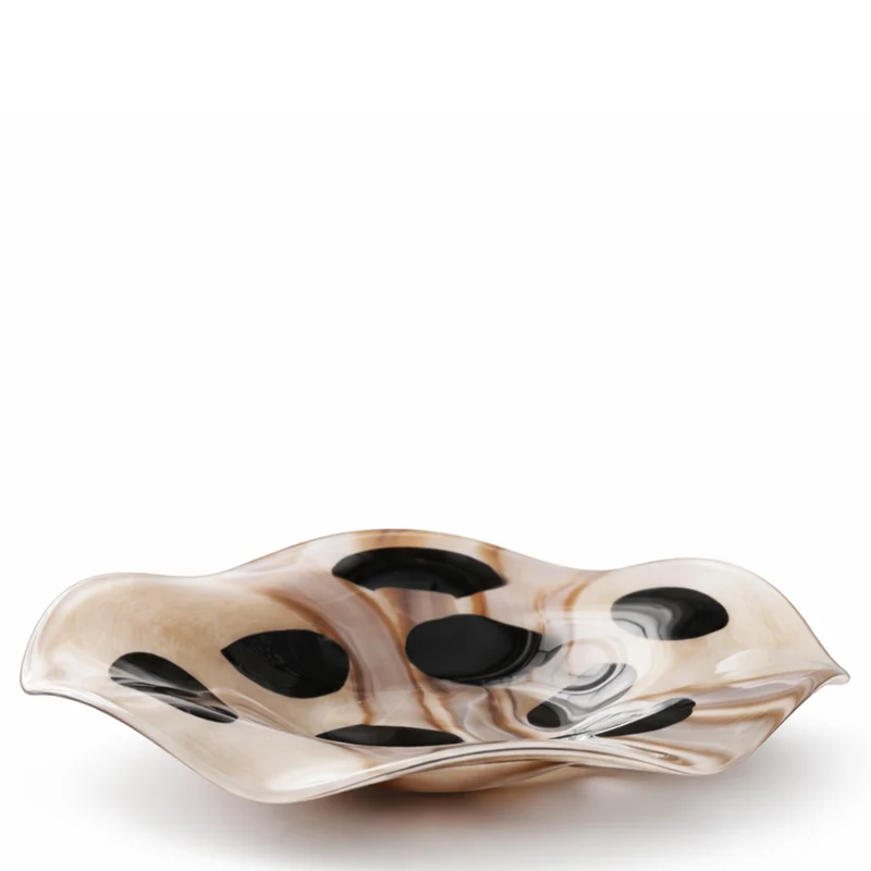 Coupelle décorative en verre soufflé Dots 41cm