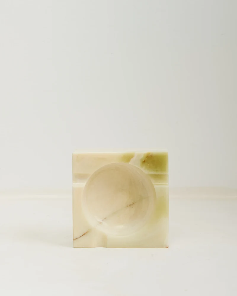 Cendrier en onyx vert, Imperial Tuscany, 1970s