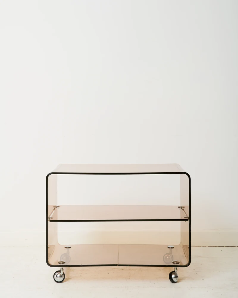 Meuble d'appoint à roulettes, Michel Dumas, Roche Bobois, 1970