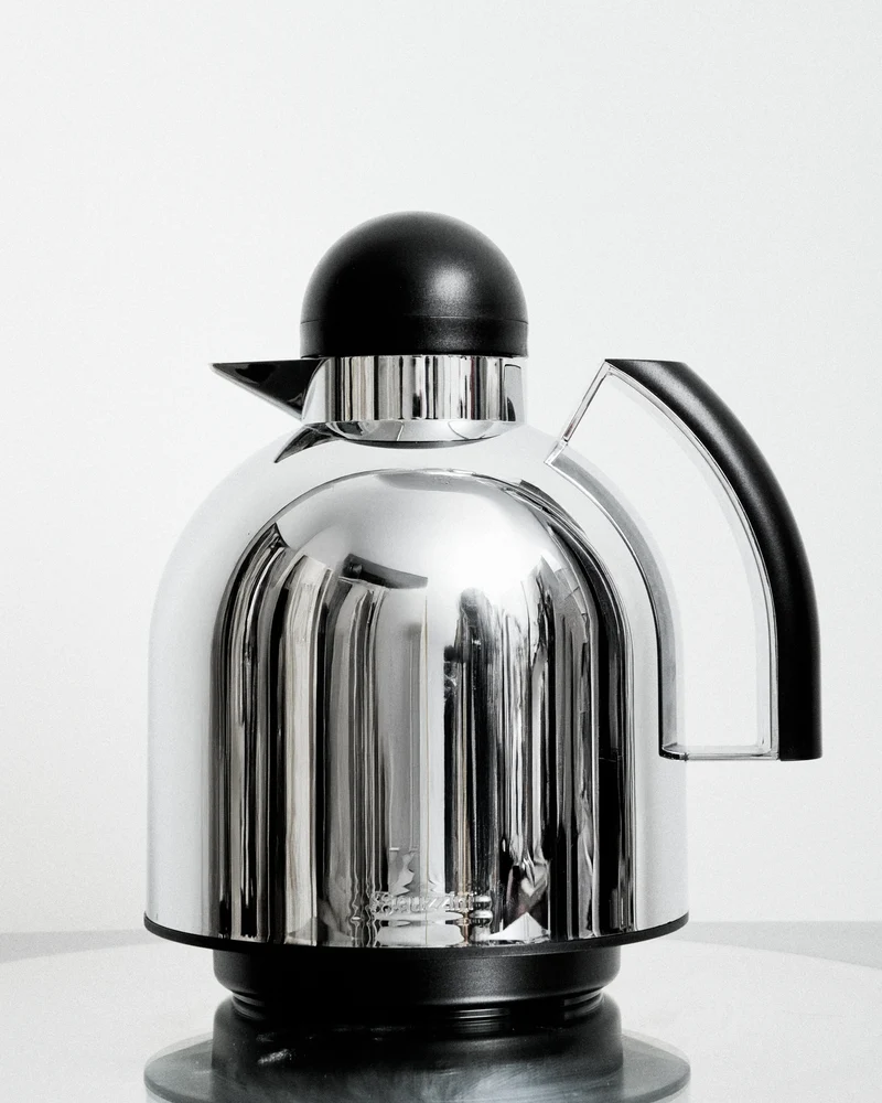 Thermos Papillon en chrome, Furio Minuti, Guzzini, 1990s