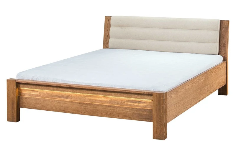 Structure de lit en chêne rustique VELVET 76 | LoftStory