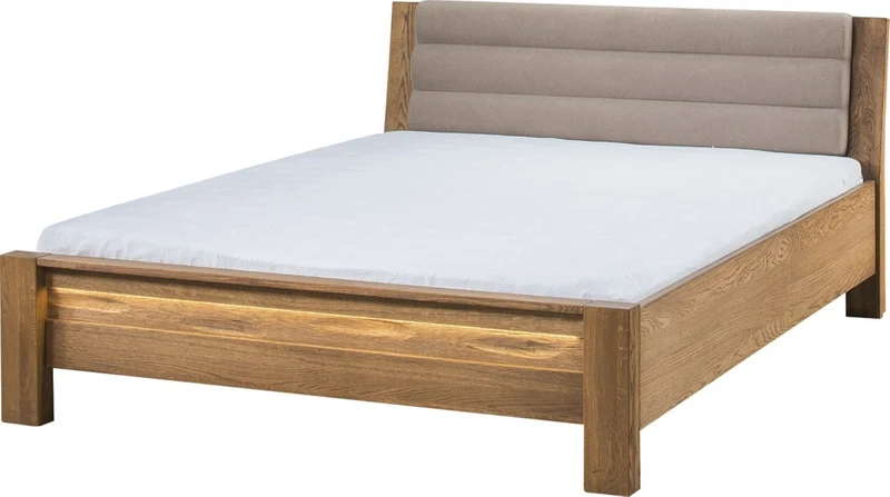 Structure de lit en chêne rustique VELVET 76 | LoftStory