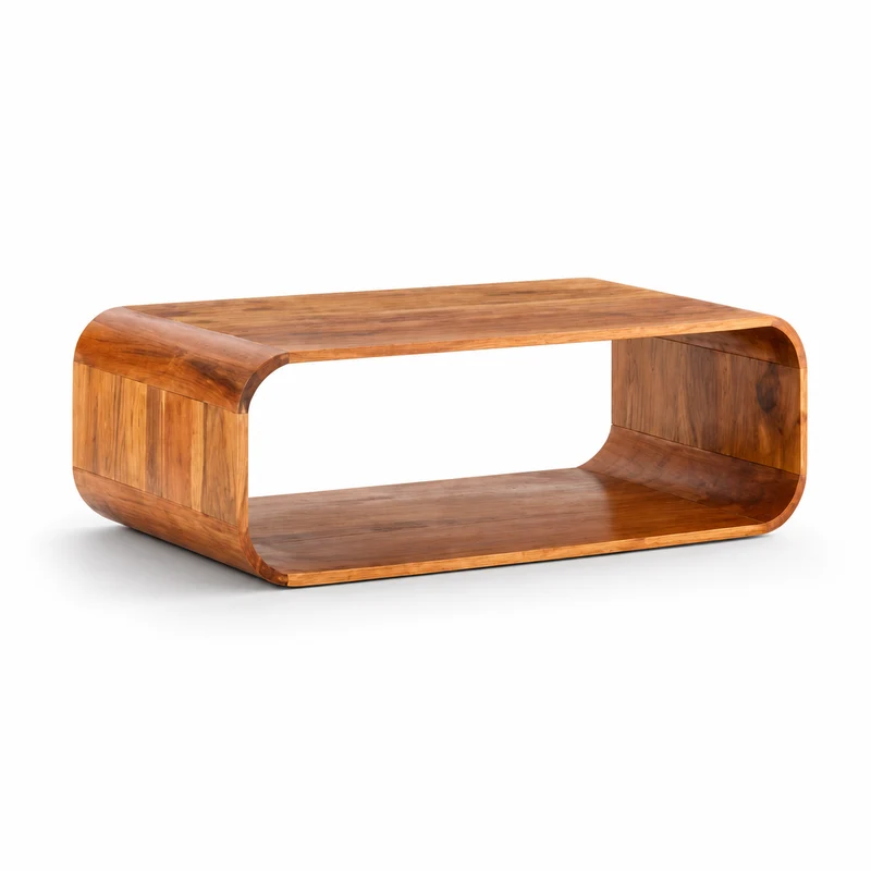 Table Basse en bois d'Acasia massif Nysa