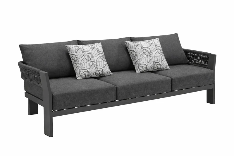 ROCCA - Canapé 3 pl. Charcoal