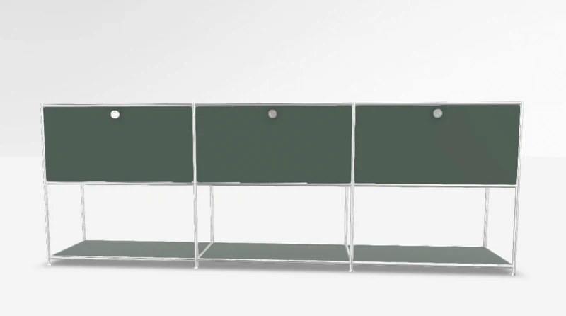 SYSTEM 4 - Bahut (L 227,9 x H 80,7 x P 40,5 cm)