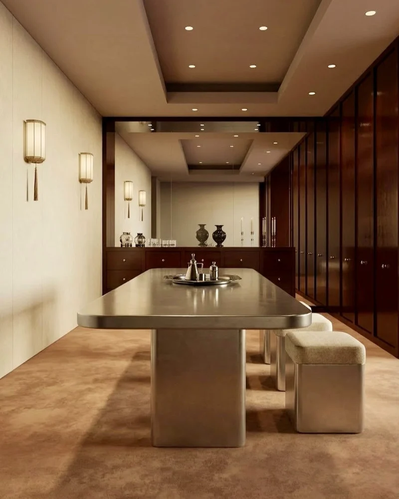 Stainless Steel Dining Table
