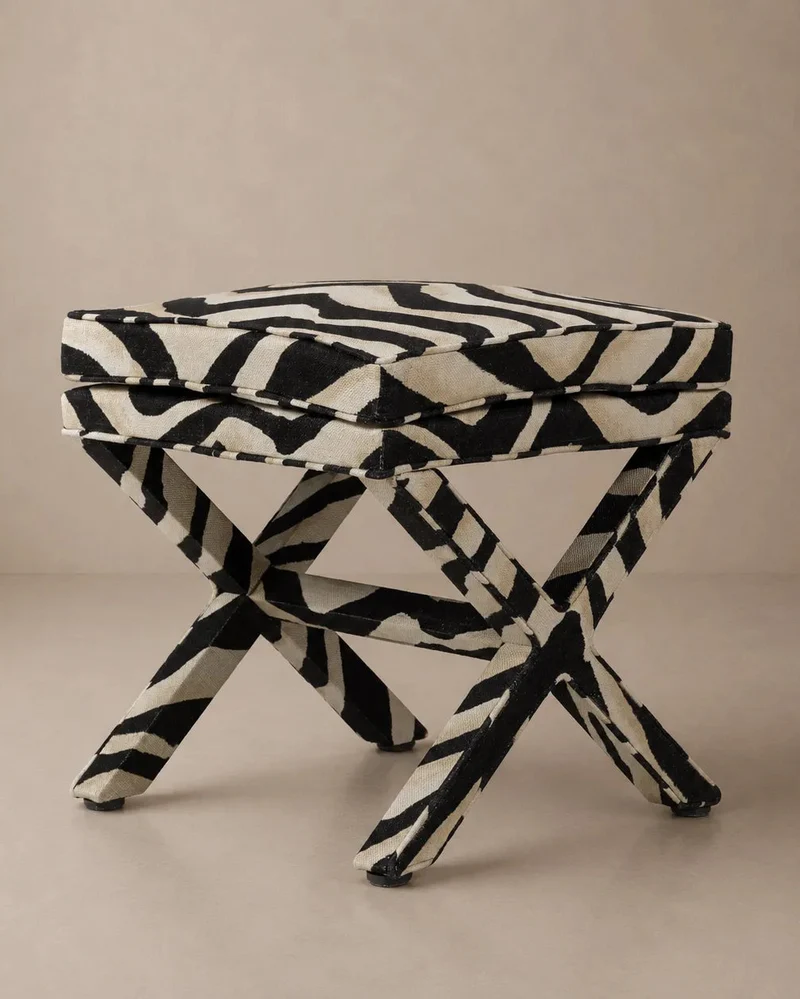 Marcel X Bench - Terranea Zebra by Ralph Lauren
