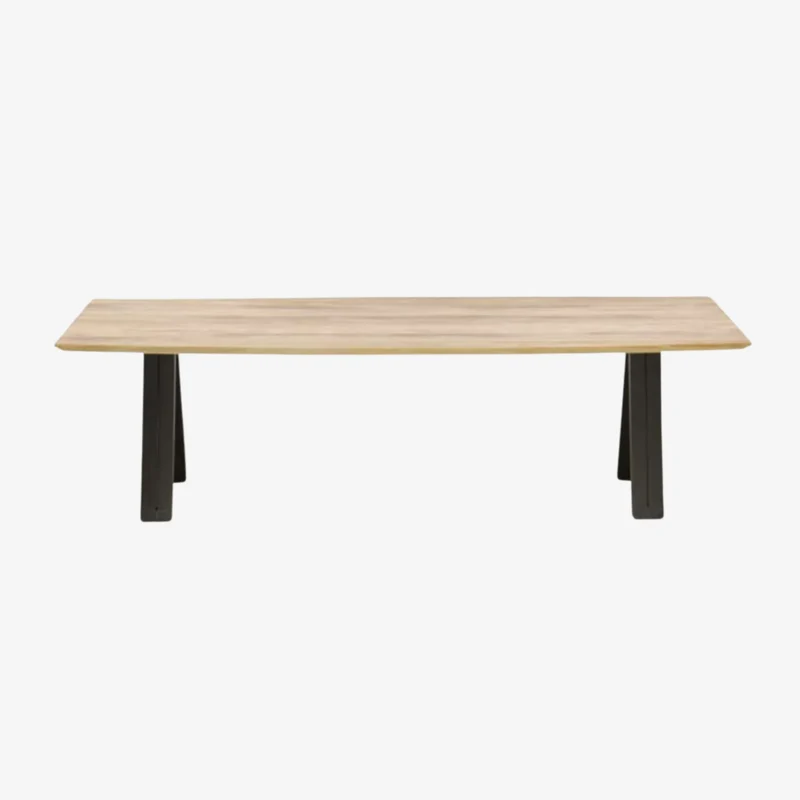 DUO - Table repas extérieur Teck